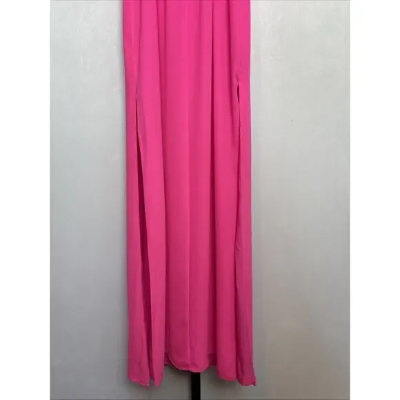 NEW Superdown Addison Maxi Dress Women's Small Pink Square Neck Spaghetti Straps